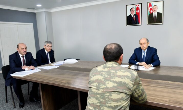 Ədliyyə naziri Ağcabədidə vətəndaşları qəbul edib