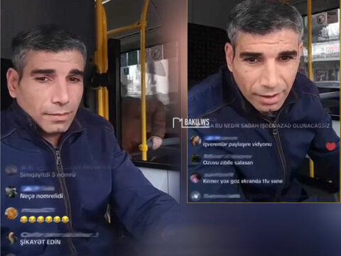 Sükan arxasında “TikTok”da canlı yayım açan avtobus sürücüsü qovuldu