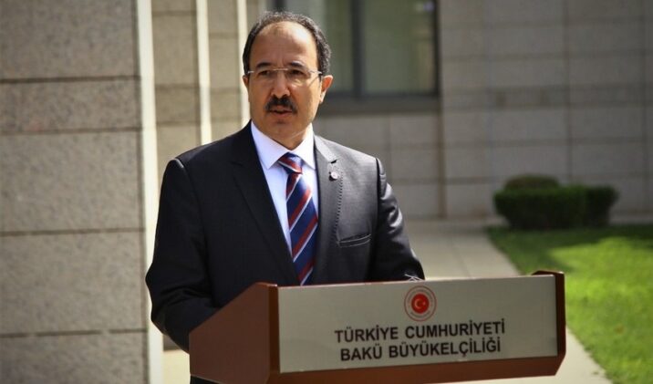 Türkiyənin Azərbaycandakı səfirliyində bayraqlar yarıya endirilib Türkiyənin Azərbaycandakı səfirliyində bayraqlar yarıya endirilib