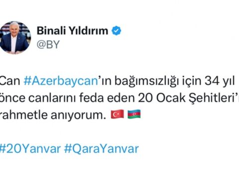 Binəli Yıldırımdan 20 Yanvar PAYLAŞIMI