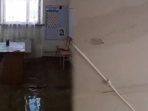 Sakinlər: “Məktəbin tavanı sıradan çıxıb, yağış birbaşa otaqlara yağır”