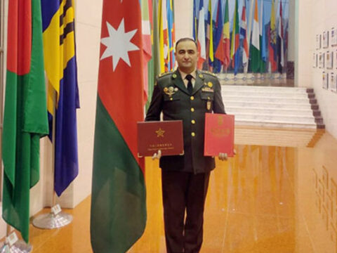 Azərbaycanlı polkovnik-leytenant Çində uğur qazandı