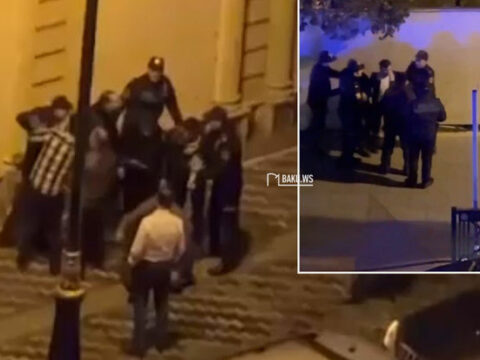 Bakıda şadlıq sarayı önündə kütləvi DAVA