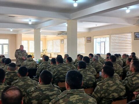 Hərbi qulluqçuların mənəvi-psixoloji hazırlığı daim yüksək səviyyədə saxlanılır