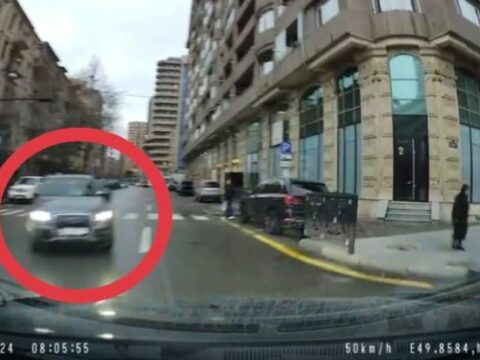 Bakıda sürücüdən şok hərəkət: Göz görə-görə ölümə gedir