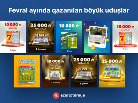 “Azərlotereya” fevralda 14 böyük uduş qazandırıb