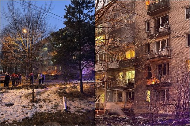 Sankt-Peterburqda yaşayış binalarına dronla hücum nəticəsində partlayış baş verib Sankt-Peterburqda yaşayış binalarına dronla hücum nəticəsində partlayış baş verib
