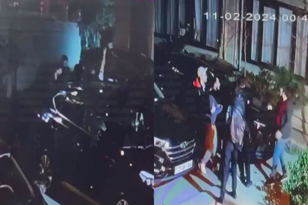 Bakıda pabın həyətində kütləvi dava olub Bakıda pabın həyətində kütləvi dava olub