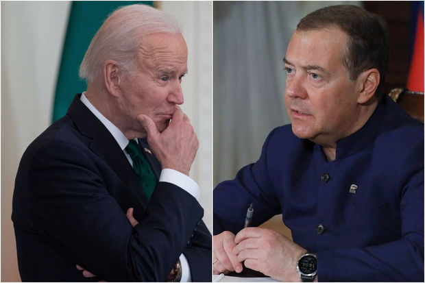 Medvedev Baydeni “nadir axmaq” adlandırdı Medvedev Baydeni “nadir axmaq” adlandırdı
