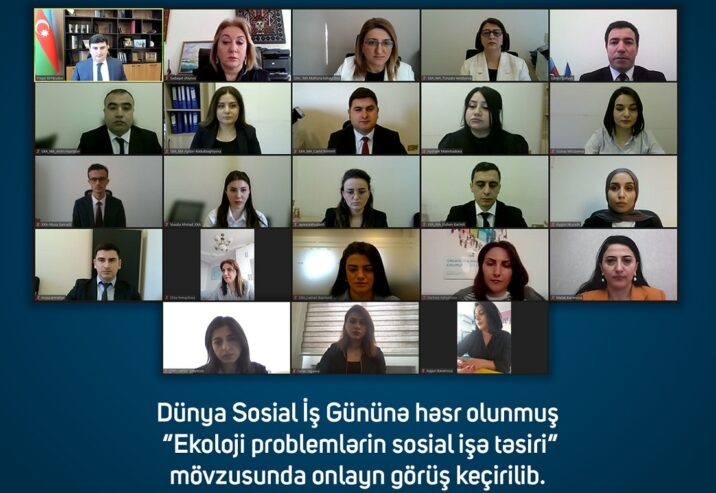 BDU-nun kafedra müdiri Dünya Sosial İş Gününə həsr olunan görüşdə çıxış edib
