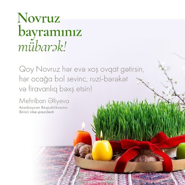 Mehriban Əliyevadan Novruz PAYLAŞIMI…