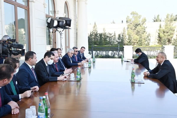 Prezident İlham Əliyev Mustafa Şentopu qəbul etdi