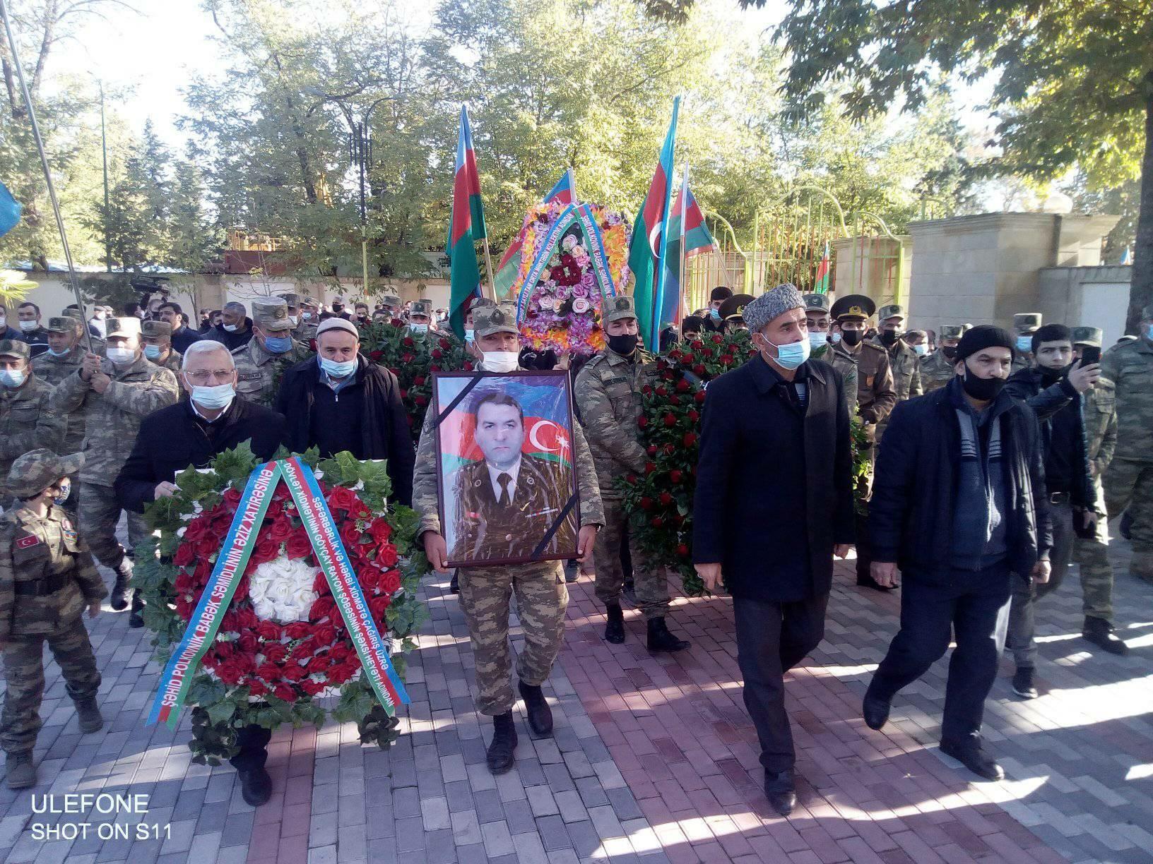 Şəhid polkovnik Babək Səmidli dəfn olunub