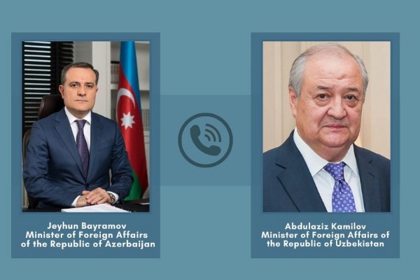Ceyhun Bayramov özbəkistanlı həmkarı ilə danışdı