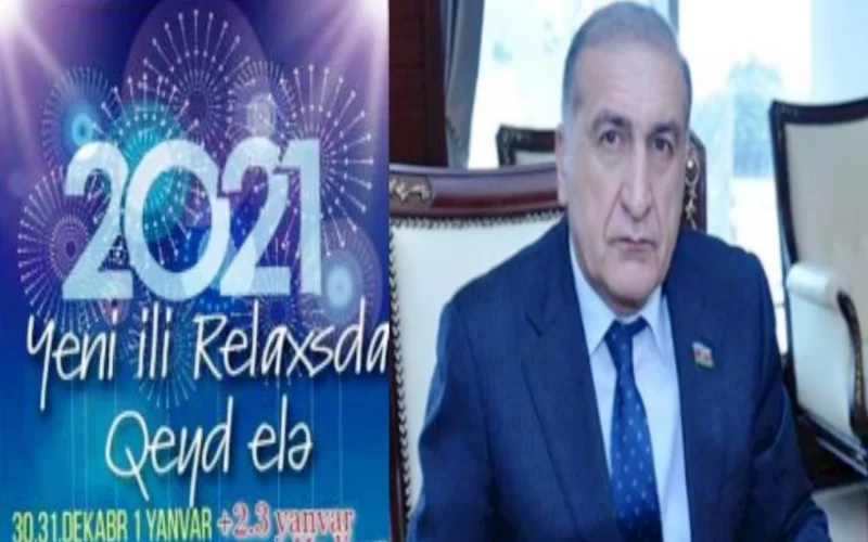 Illik 900 manat vergi ödəyən deputatın obyektində Yeni il şənliyi – “Günü 300 AZN”