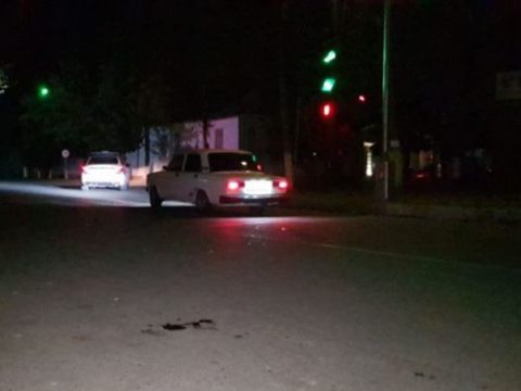 Polis xidməti avtomobili ilə adam öldürdü – Fotolar