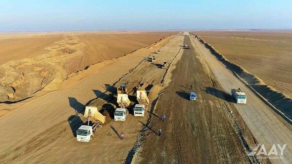 Ağdam-Füzuli yolunun tikintisinə başlanıldı – Foto