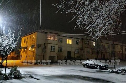 Qaxa gücü qar yağdı
