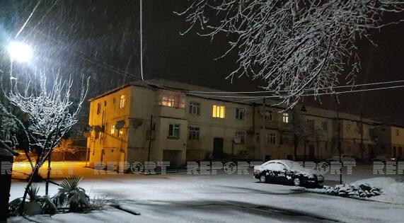 Qaxa gücü qar yağdı