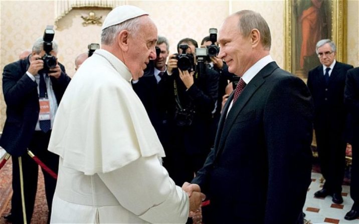 Putinlə görüşməyə hazıram – Papa