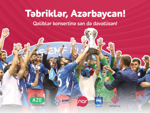 “Nar” minifutbol üzrə milli komandamızı təbrik edir!