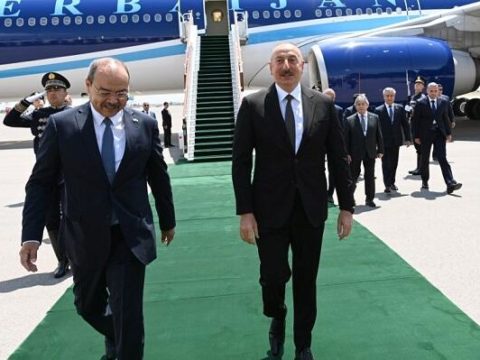 Prezidentin Daşkənddə rəsmi qarşılanma mərasimi…