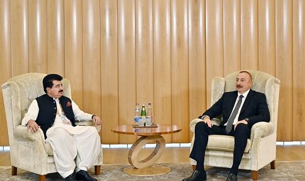 Prezident Pakistan Senatının sədrini qəbul etdi