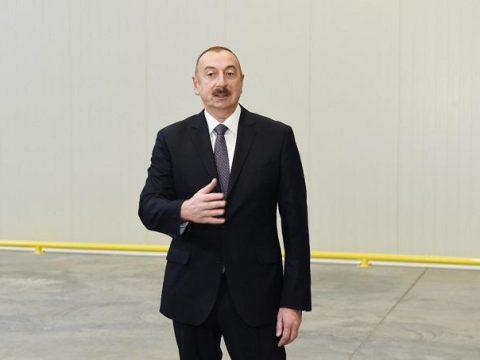 İlham Əliyev Sumqayıta getdi