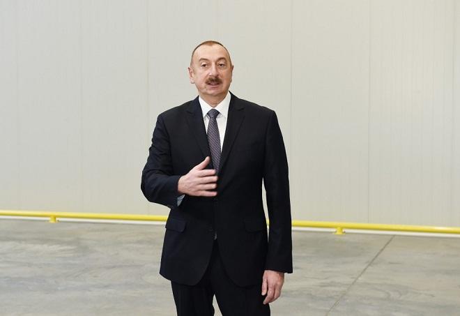 İlham Əliyev Sumqayıta getdi