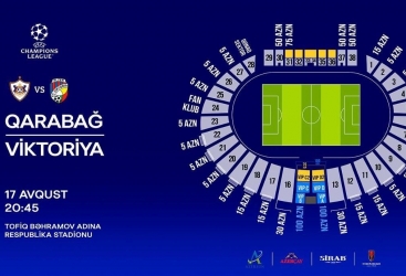 “Qarabağ”ın oyununa biletlər sabah satışa çıxarılır