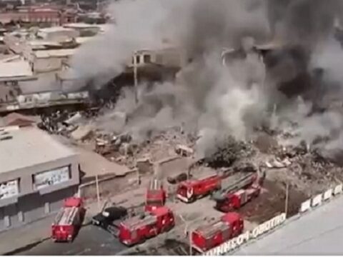 İrəvanda partlayış olan ərazinin dron