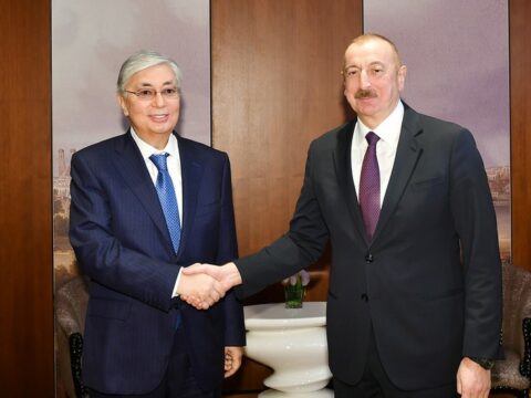 Qazaxıstan Prezidentinin rəsmi qarşılanma mərasimi olub