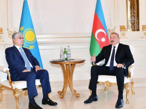 Azərbaycan və Qazaxıstan prezidentlərinin təkbətək görüşü olub