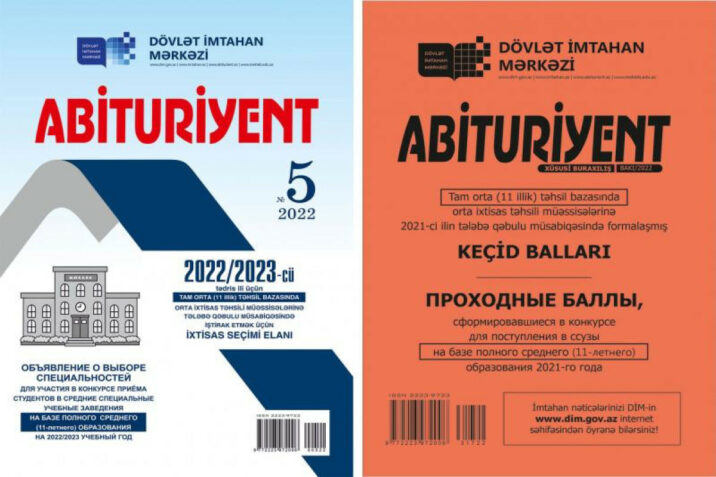 “Abituriyent” jurnalının 5-ci nömrəsi satışa çıxarıldı