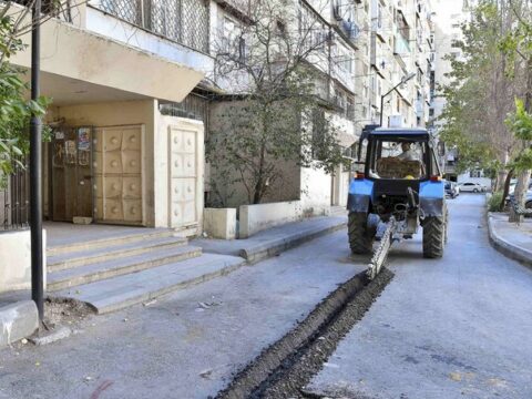 Bakının iki yerində yaşayış binalarının su təchizatı sistemləri yenilənir