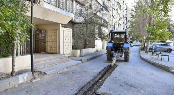 Bakının iki yerində yaşayış binalarının su təchizatı sistemləri yenilənir
