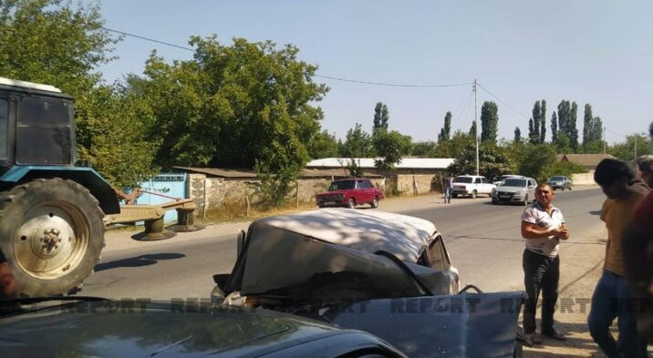 Tovuzda avtomobillər toqquşub, ölən və xəsarət alanlar var 