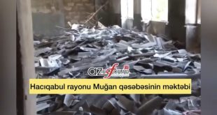 Hacıqabulda rəzalət- Muğan qəsəbəsinin məktəbi orta əsrləri xatırladır + VİDEO