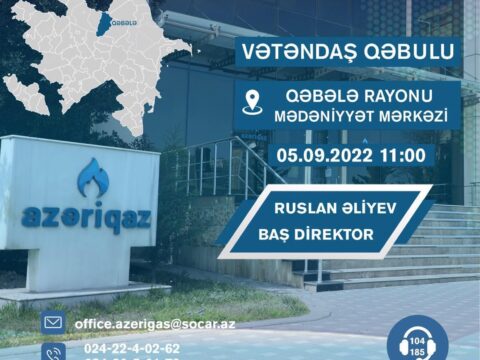 Ruslan Əliyev Qəbələ və Oğuzda vətəndaş qəbulu keçirəcək