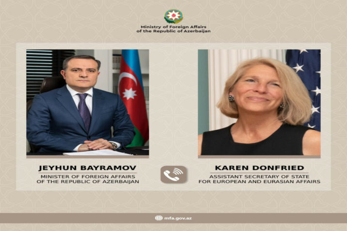 Ceyhun Bayramov Blinkenin köməkçisi ilə DANIŞDI