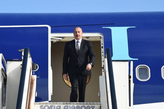 İlham Əliyev Bolqarıstana rəsmi səfərə gedib