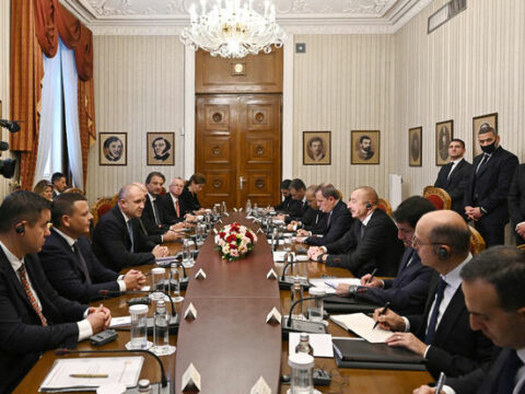 Sofiyada Azərbaycan və Bolqarıstan prezidentlərinin geniş tərkibdə görüşü olub