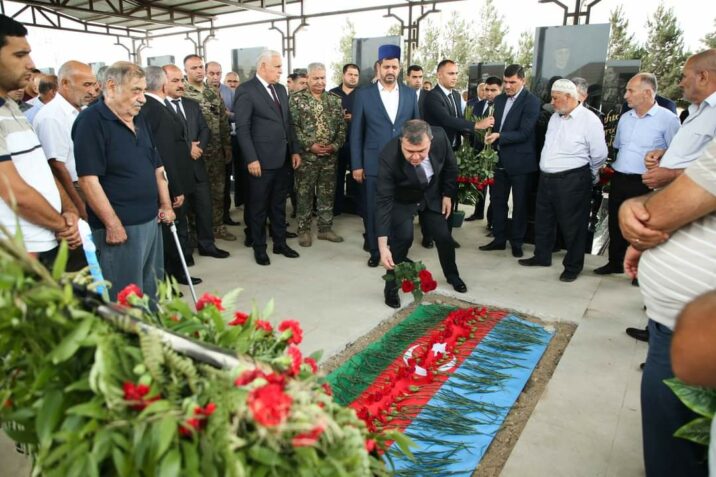 Şəhid qazinin üç mərasimi keçirildi