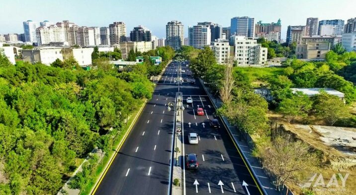 Bakının Tbilisi prospektində təmir işləri başa çatıb