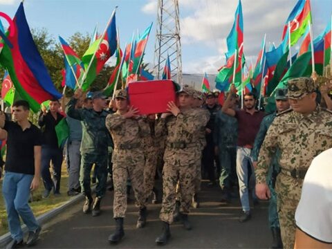 Şəhid Fərid Lətifov Şəkidə torpağa tapşırılıb