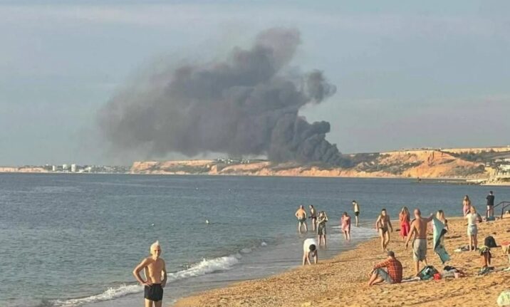 Krımda yerləşən hava limanında partlayış baş verib 