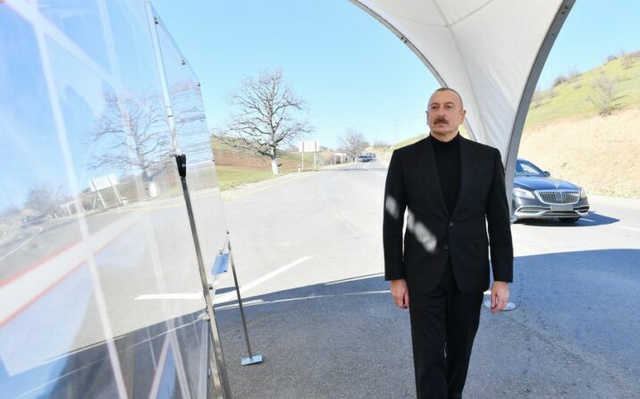 Prezident Bərdə-Ağdam yolunda görülən işlərlə tanış oldu