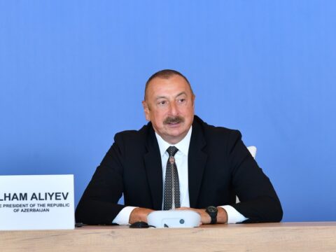 Ağdamda ilk forum: İlham Əliyev çıxış edir
