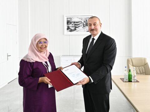 İlham Əliyev Ağdamda qəbul keçirdi