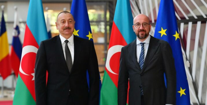 İlham Əliyev Şarl Mişellə görüşüb